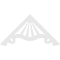 Ekena Millwork Pitch Marshall Architectural Grade PVC Gable Pediment, 72"W x 36"H x 1"P (12/12) GPP072X036X100MAR - alternate 2